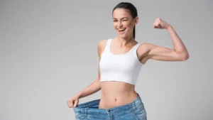 woman loosing weight